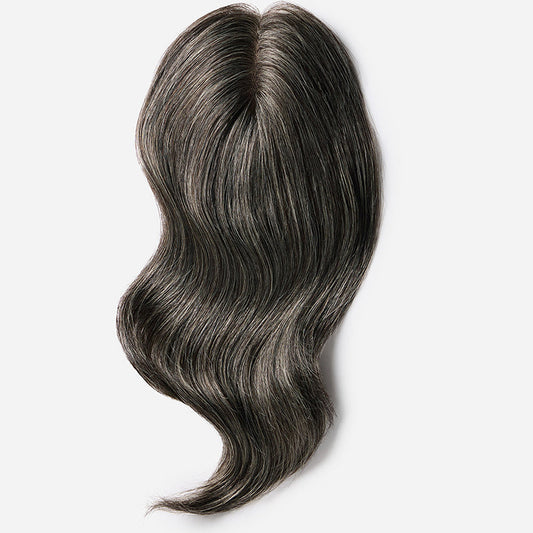 Grey Premium Human Hair Crown Topper for Women