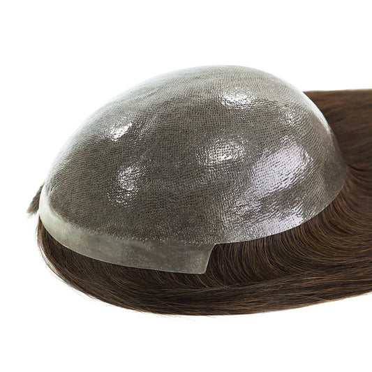 Injected Full Thin PU Base Human Hair Toppers for Women