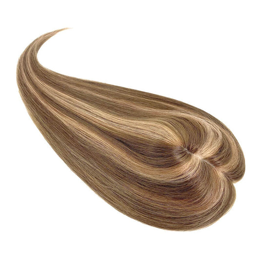 130% Density Breathable Silk Top European Hair Toppers Hairpieces