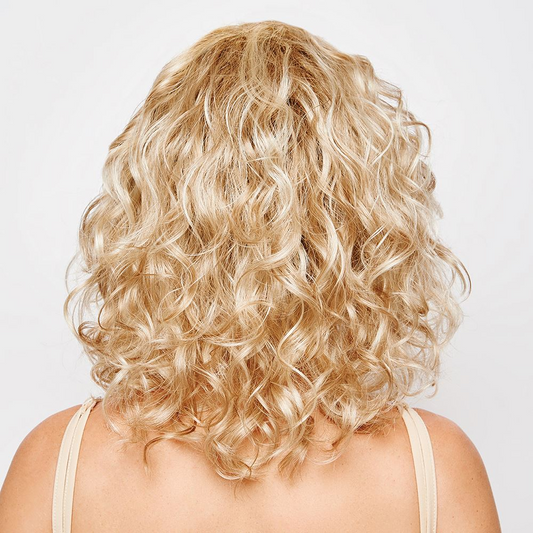 Premium Mono Base Curly Human Hair Toppers for Women