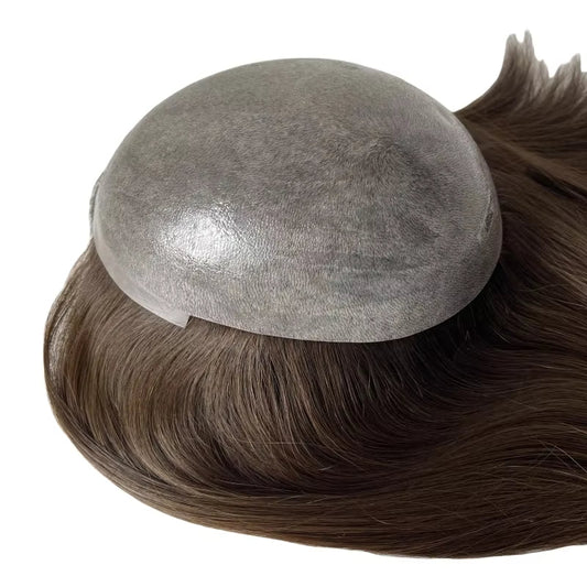 Full PU Skin Base Human Hair Toppers for Women