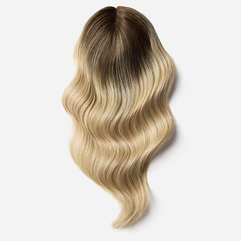 Grey Premium Human Hair Crown Topper for Women