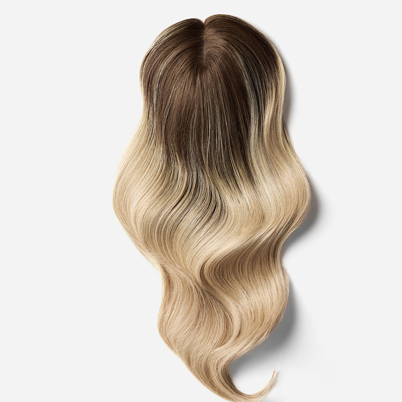 Grey Premium Human Hair Crown Topper for Women