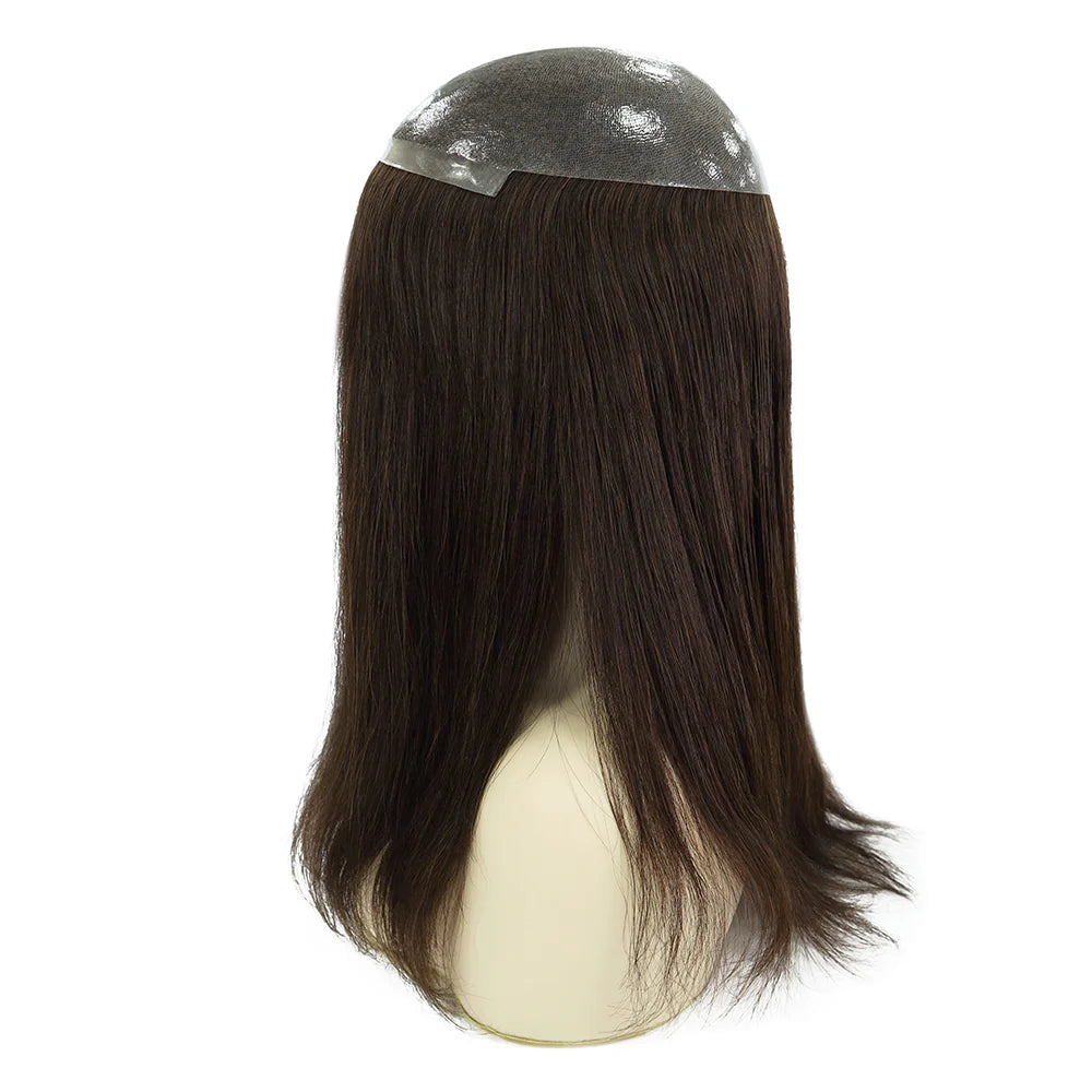 7X9'' Injected Full Thin Skin Base Human Hair Toppers for Women