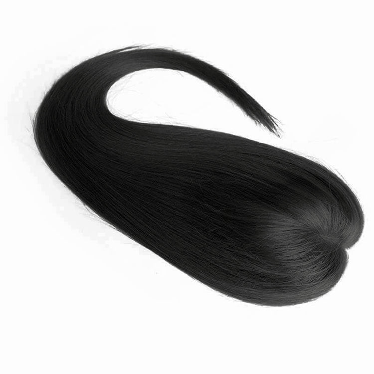 #8 Medium Brown 3*5" Silk Base Human Hair Topper