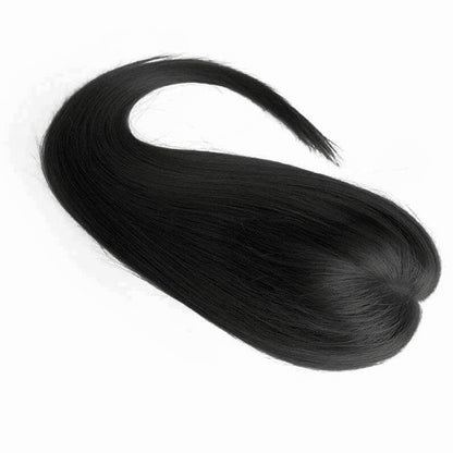 #8 Medium Brown 3*5" Silk Base Human Hair Topper