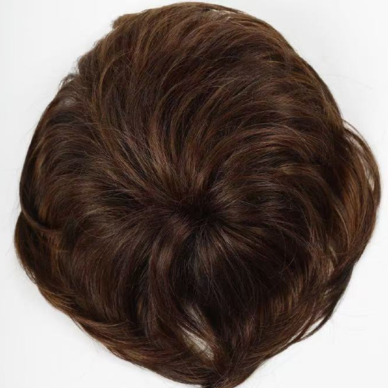 9*9cm Base Silver Full Hand tied Mono Base 100% Virgin Remy Hair Topper