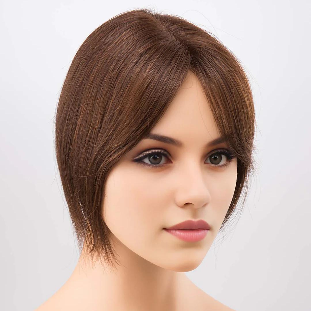 14*16CM Short Natural Hair Topper for Women Cover and Add Hair Volume for Thinning Hair