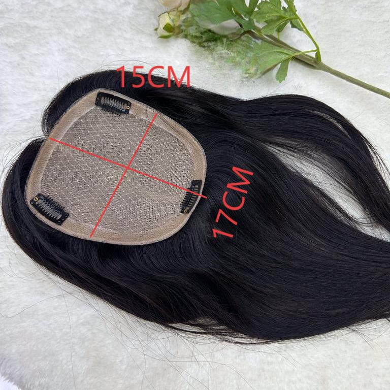 15*17CM Large Silk Base Human Hair Topper for Women