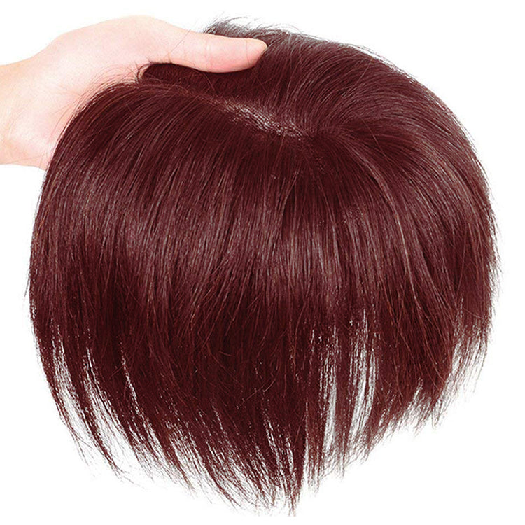 10*12CM Short Natural Hair Topper for Women Cover and Add Hair Volume for Thinning Hair