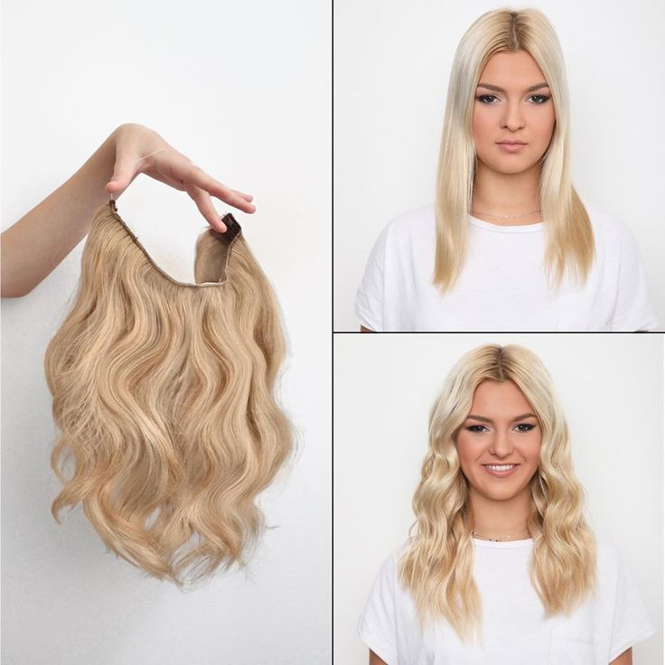 Halo Hairpiece Hidden Wire Adjustable Headband Extensions