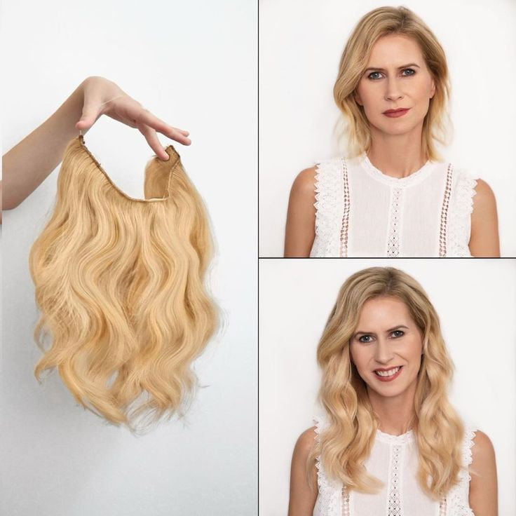 Halo Hairpiece Hidden Wire Adjustable Headband Extensions