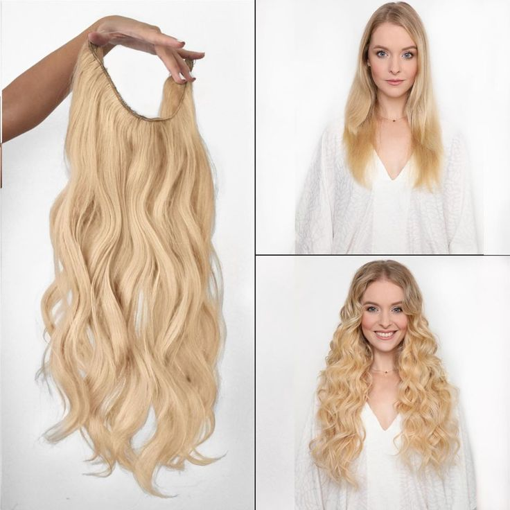 Halo Hairpiece Hidden Wire Adjustable Headband Extensions