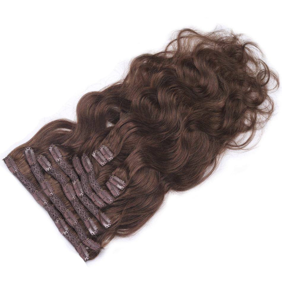Seamless Clip in Hair Extensions Real Human Hair Extensions