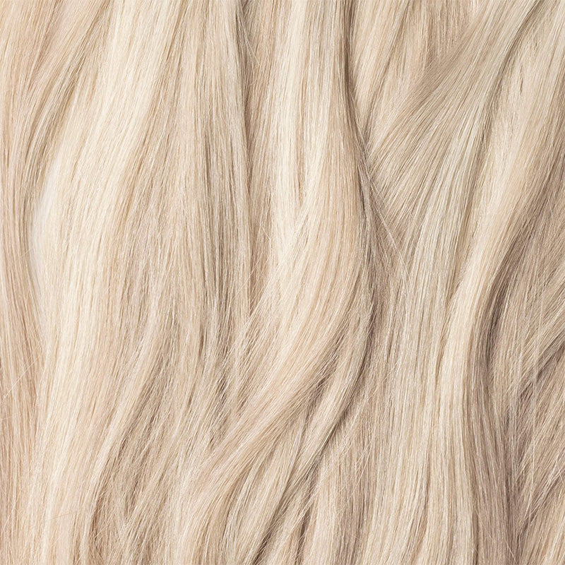 20 inch Ash Blonde Highlights Remy Human Halo Hair Extension Natural Hidden Wire