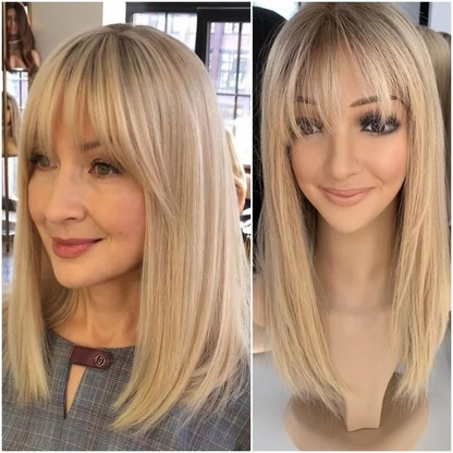 100% Real Human Hair Clip in Topper Hair Pieces for Women