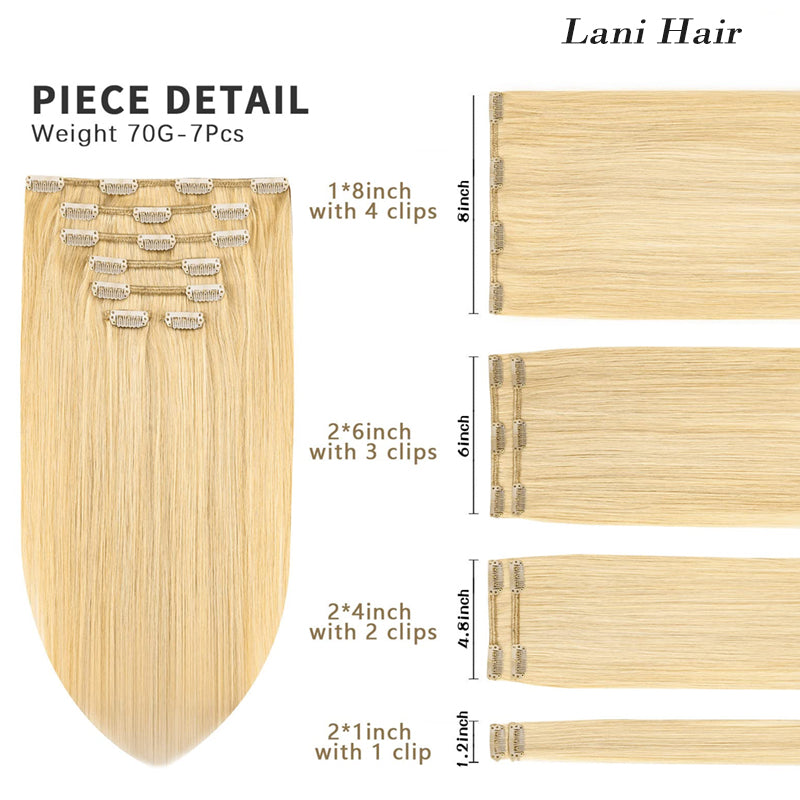 613 Bleach Blonde Real Remy Human Hair Extensions