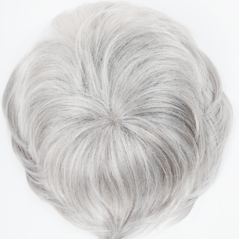 9*9cm Base Silver Full Hand tied Mono Base 100% Virgin Remy Hair Topper