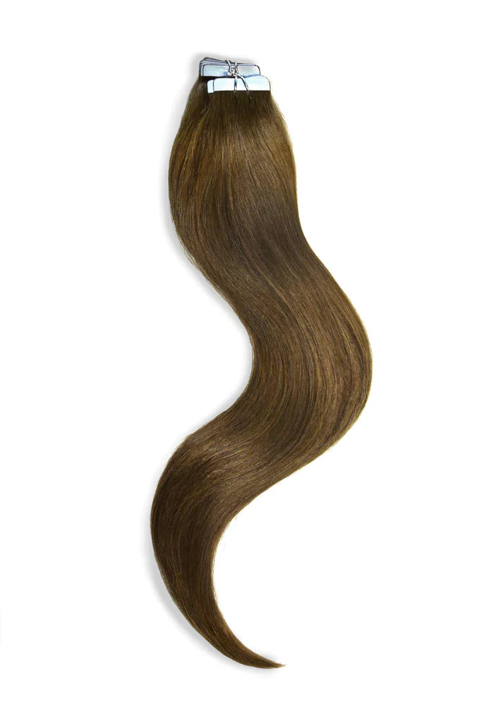 Straight Seamless Invisible High Quality Tape In Human Hair Extensions