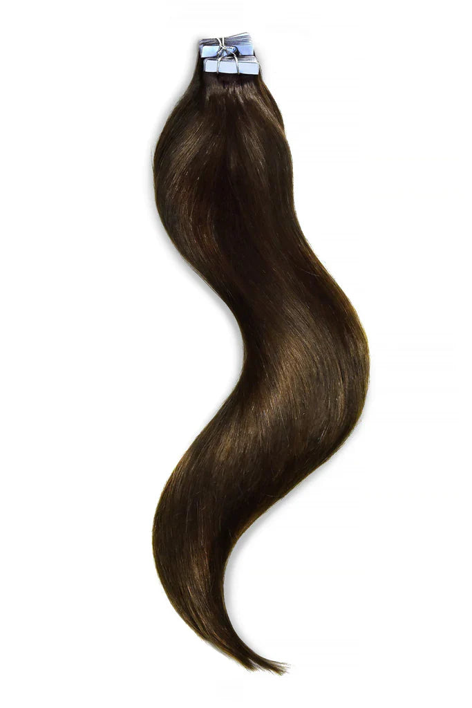 Straight Seamless Invisible High Quality Tape In Human Hair Extensions