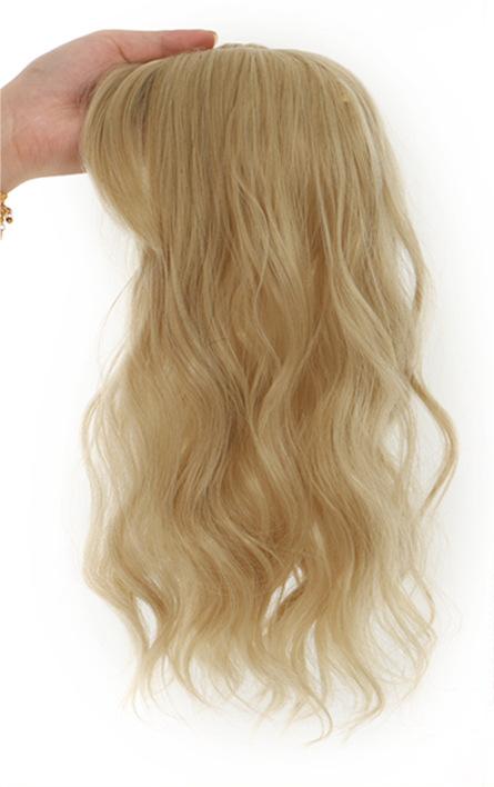 Natural Body Wave Real Hair Topper With Fringers Human Hair Topper With Bangs