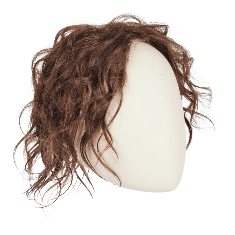 Brown Lace Base Wavy Human Hair Topper for Women