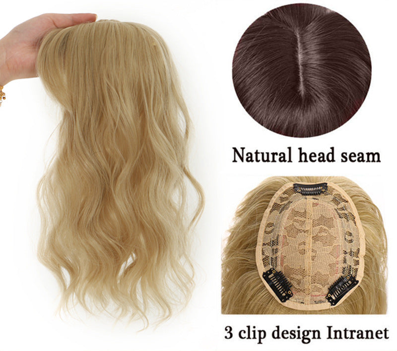 Natural Body Wave Real Hair Topper With Fringers Human Hair Topper With Bangs