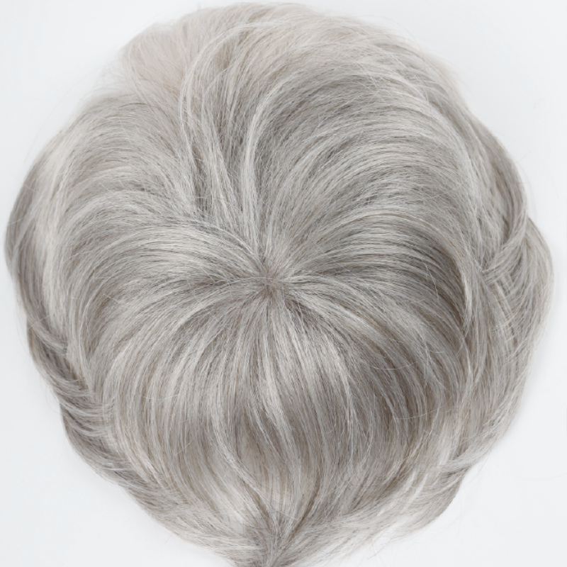 9*9cm Base Silver Full Hand tied Mono Base 100% Virgin Remy Hair Topper