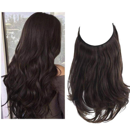Halo Hairpiece Hidden Wire Adjustable Headband Extensions
