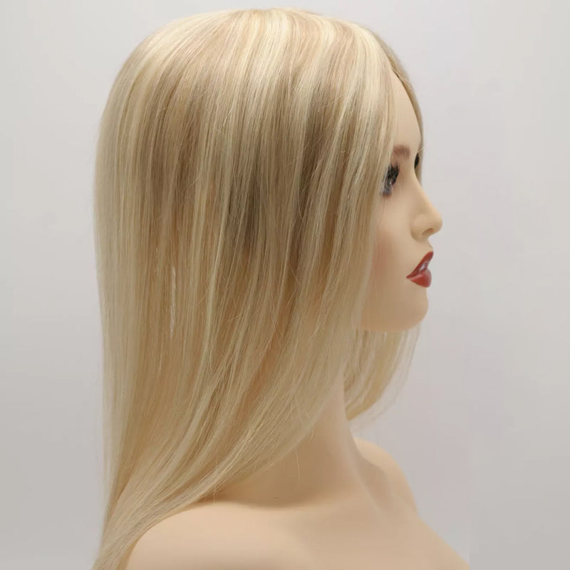 Blonde Highlight Hair Topper for Thinning Hair for Women Human Hair