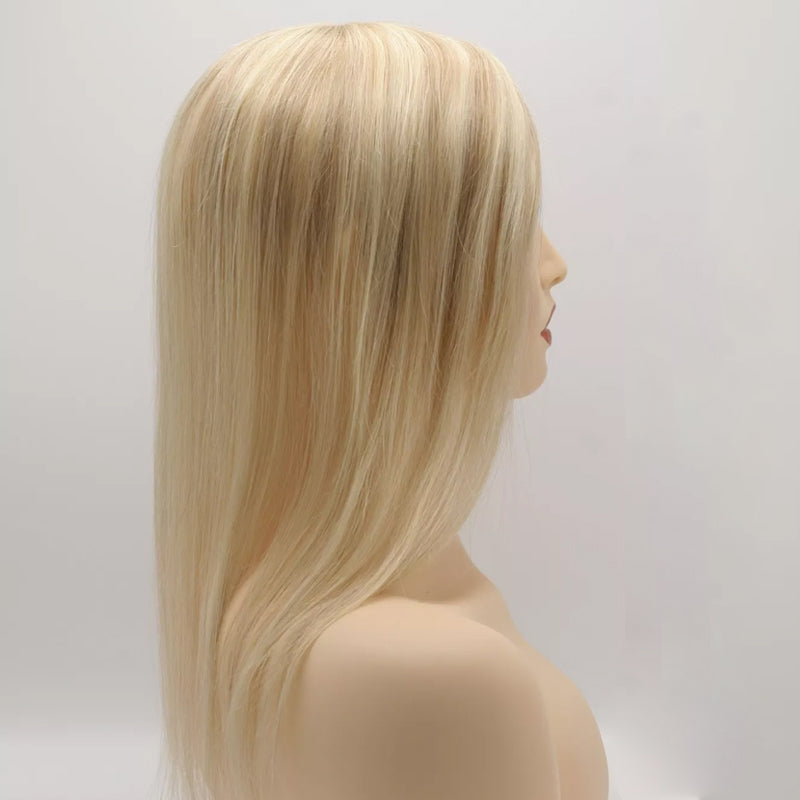 Blonde Highlight Hair Topper for Thinning Hair for Women Human Hair