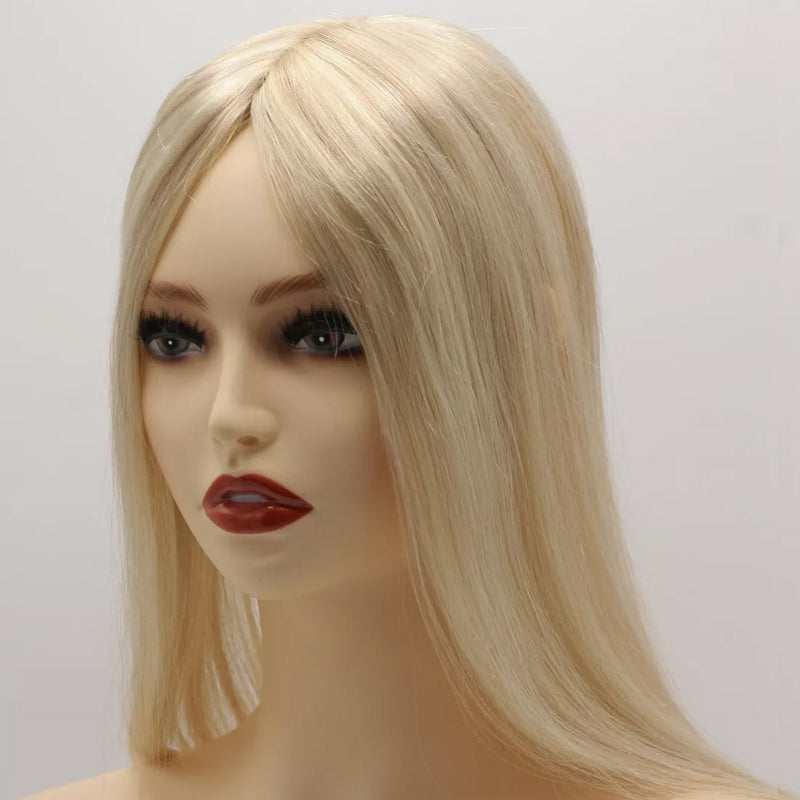 Blonde Highlight Hair Topper for Thinning Hair for Women Human Hair