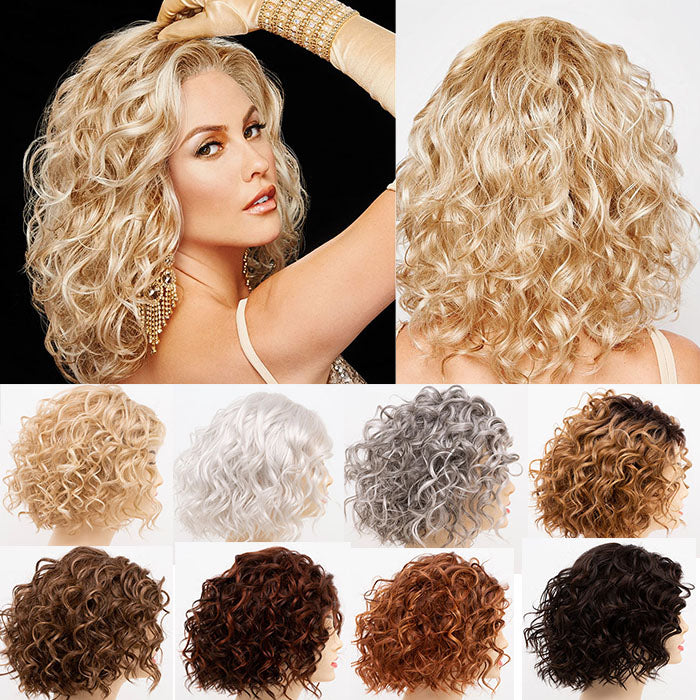 Premium Mono Base Curly Human Hair Toppers for Women