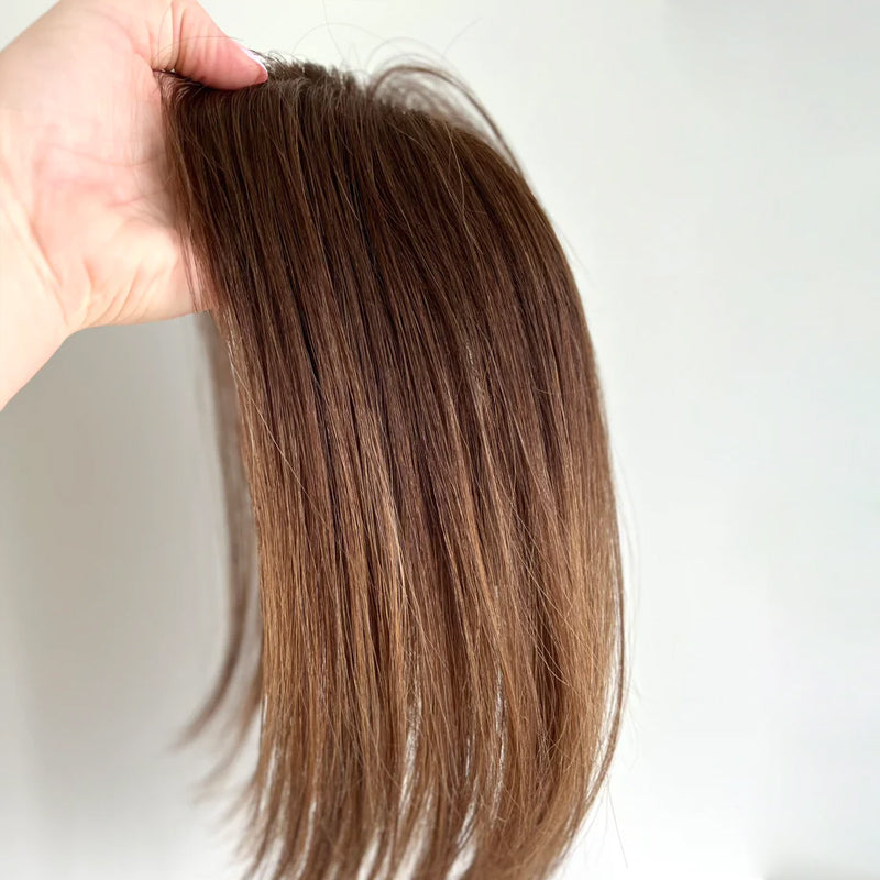 Full Hand Tied Premium Human Hair Topper for Women