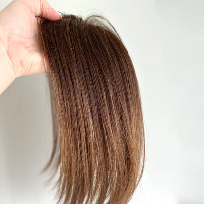 Full Hand Tied Premium Human Hair Topper for Women