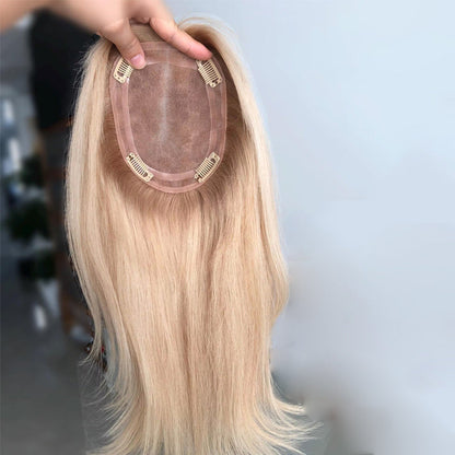 Full Hand Tied Premium Human Hair Topper for Women