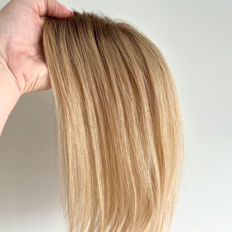 Virgin Remy Mono Base Human Hair Topper for Women VIVACROWN Hair Topper