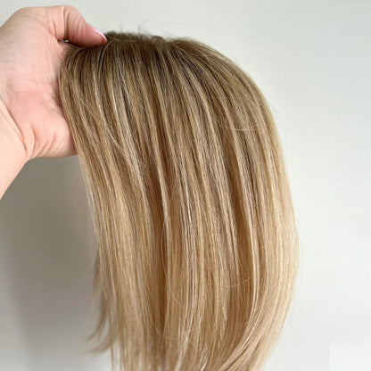 Full Hand Tied Premium Human Hair Topper for Women