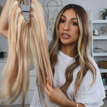 Halo Hairpiece Hidden Wire Adjustable Headband Extensions