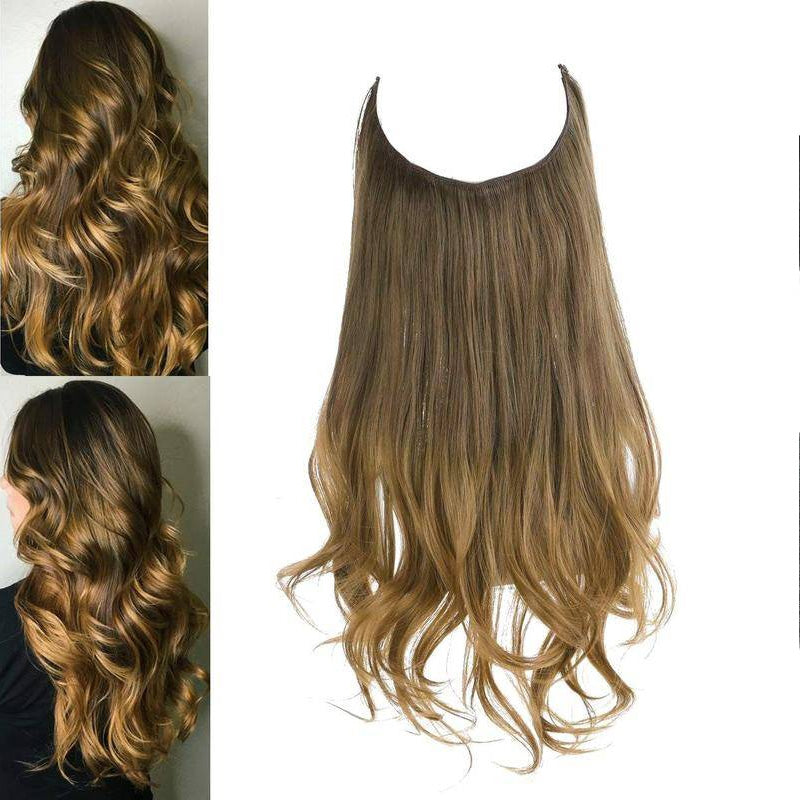 Halo Hairpiece Hidden Wire Adjustable Headband Extensions