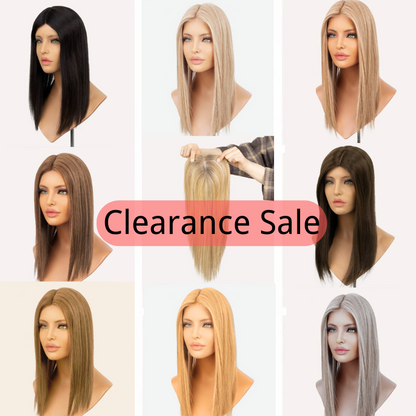 Full Hand Tied Premium Human Hair Topper for Women