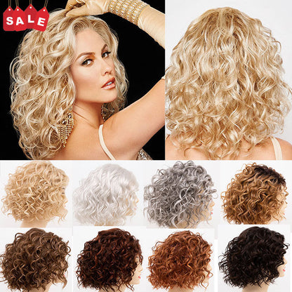 9*14 Premium Curly Mono Base Human Hair Toppers for Women