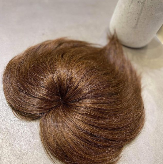 10*12 cm Mono Base Short Straight Human Hair Topper for Women