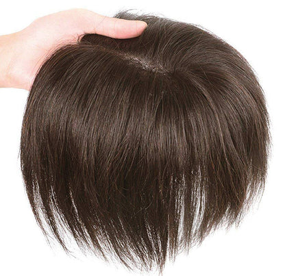 7*10cm Grey Natural Hair Topper for Women Cover and Add Hair Volume for Thinning Hair