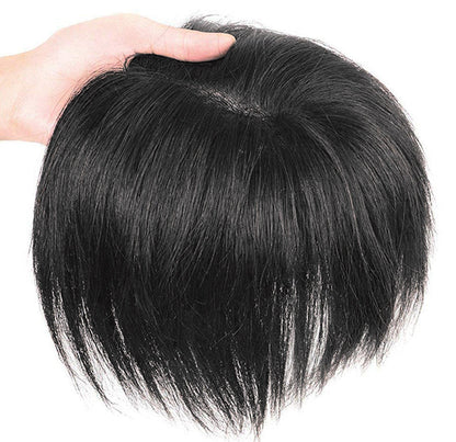 10*12CM Short Natural Hair Topper for Women Cover and Add Hair Volume for Thinning Hair