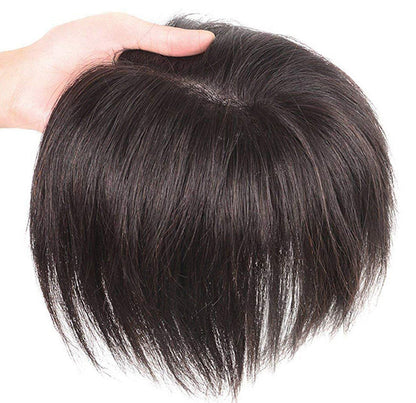 7*10cm Grey Natural Hair Topper for Women Cover and Add Hair Volume for Thinning Hair