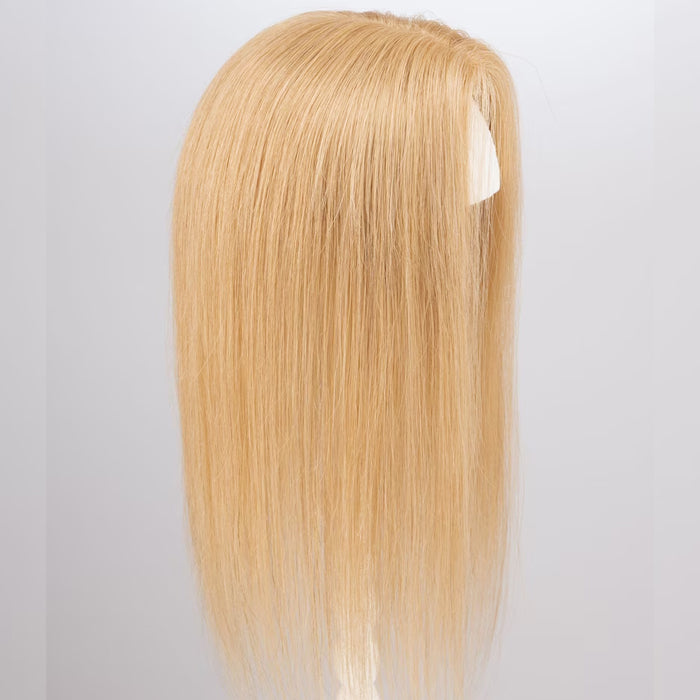 100% Virgin Remy Light Silver Mono Base Human Hair Topper for Women