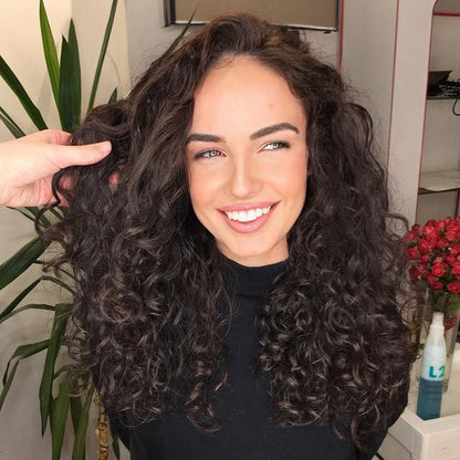 Hand Made Curly Remy Human Hair Topper for Women with Thinning Hair