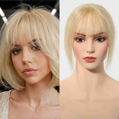 Best Small Base Short Pixie Cut Remy Human Hairpieces With Bngs for Thinning Hair