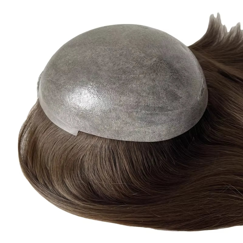 Full PU Skin Base Human Hair Toppers for Women